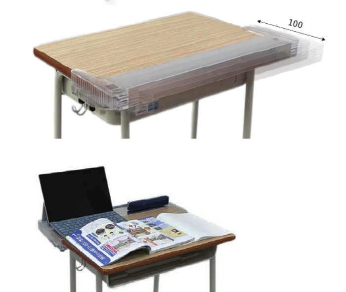 学校机 コクヨ（KOKUYO） つくえたす ツクエタス 机に取り付けて広々と