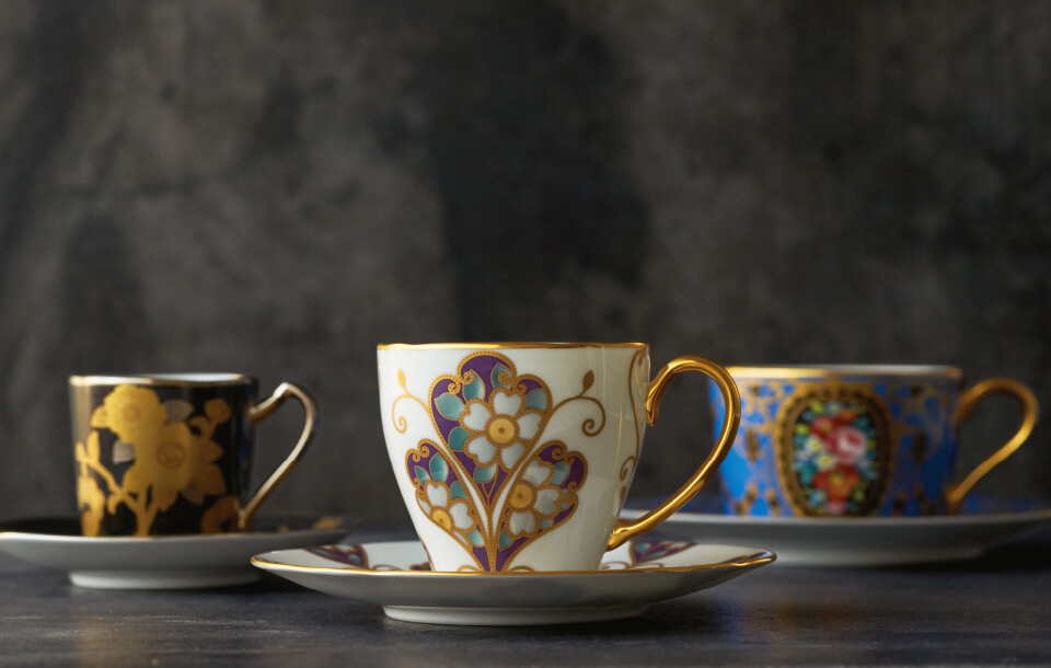 専用】オールドノリタケ フライングスワン 脚付きティーカップ