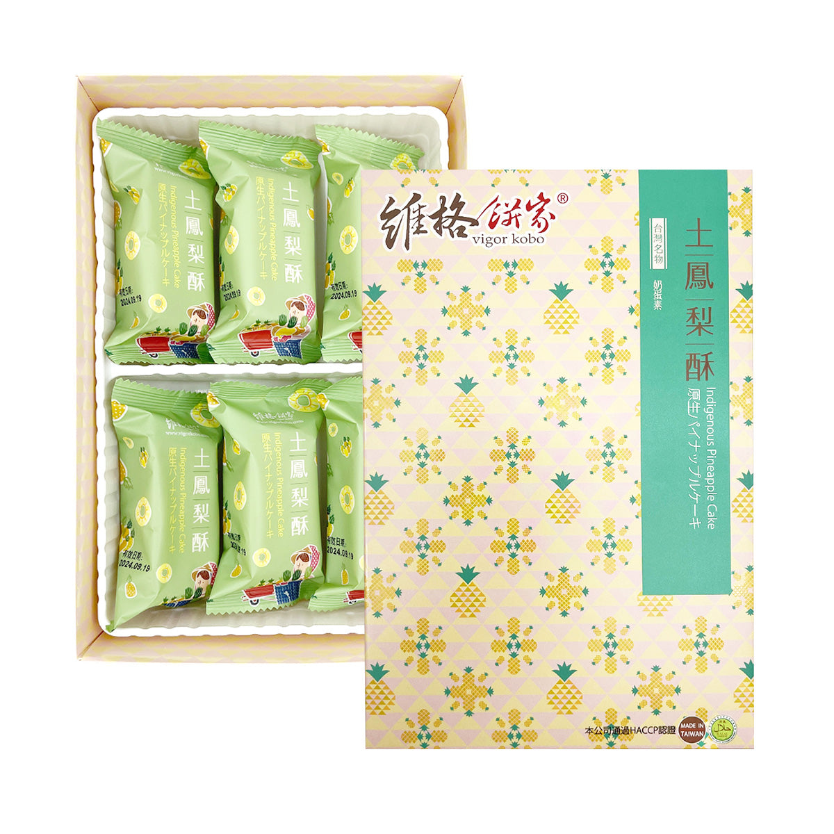 VIGOR KOBO】Indigenous Pineapple Cake 312g 6pcs