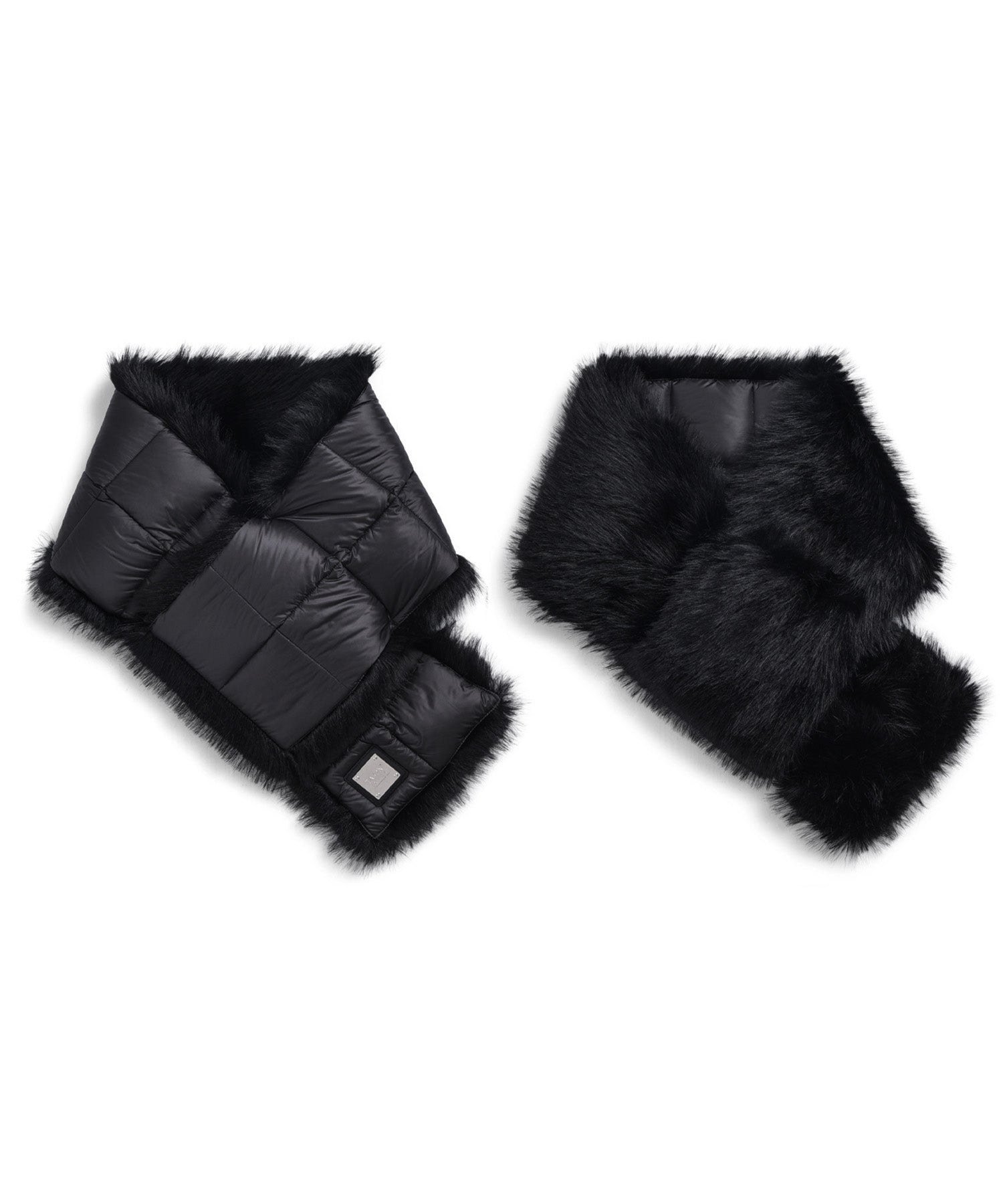 UNISEX】エコファー×ダウン リバーシブルマフラー（EX-RMF01A-ECO