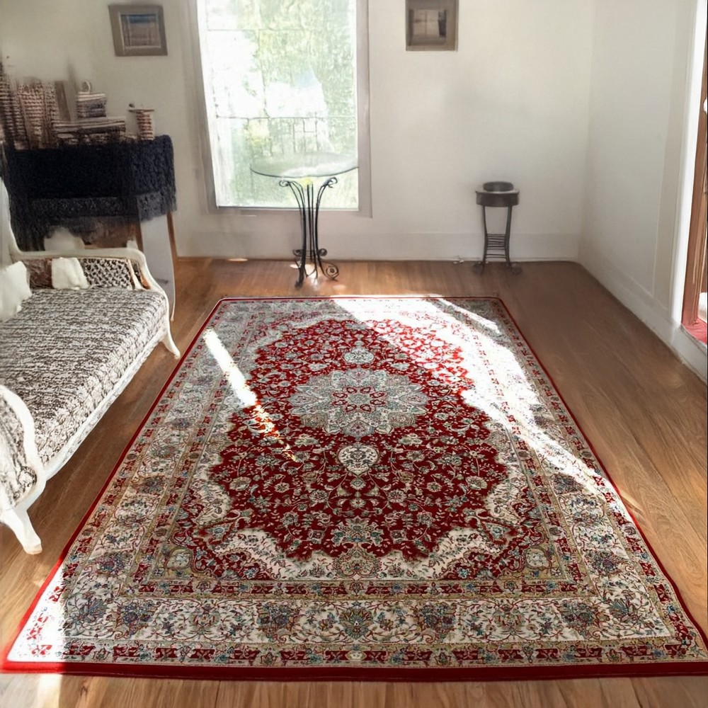 絨毯 カーペット 6畳 六畳 ベルギー ラグ ウール シルク 60万ノット