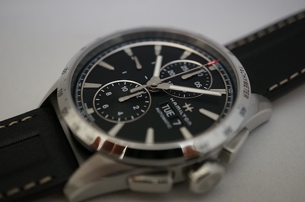 安心なハミルトン ブロードウェイオートクロノ H43516731 黒カーフ