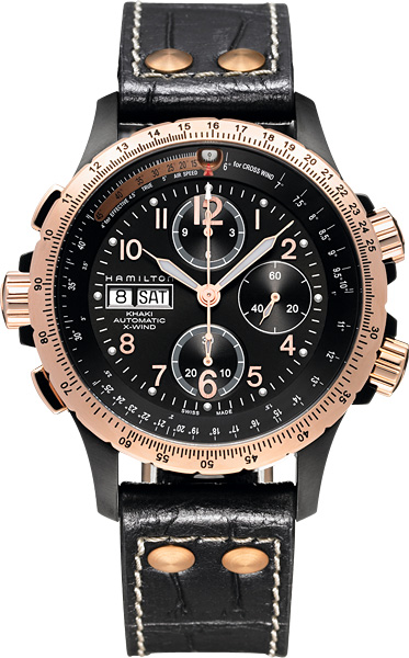 ハミルトン カーキX-WIND ピンクゴールド H77676733／日本で唯一の