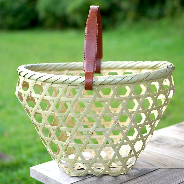 スズ竹市場かご(特大)篠竹 | 虎斑竹専門店 竹虎