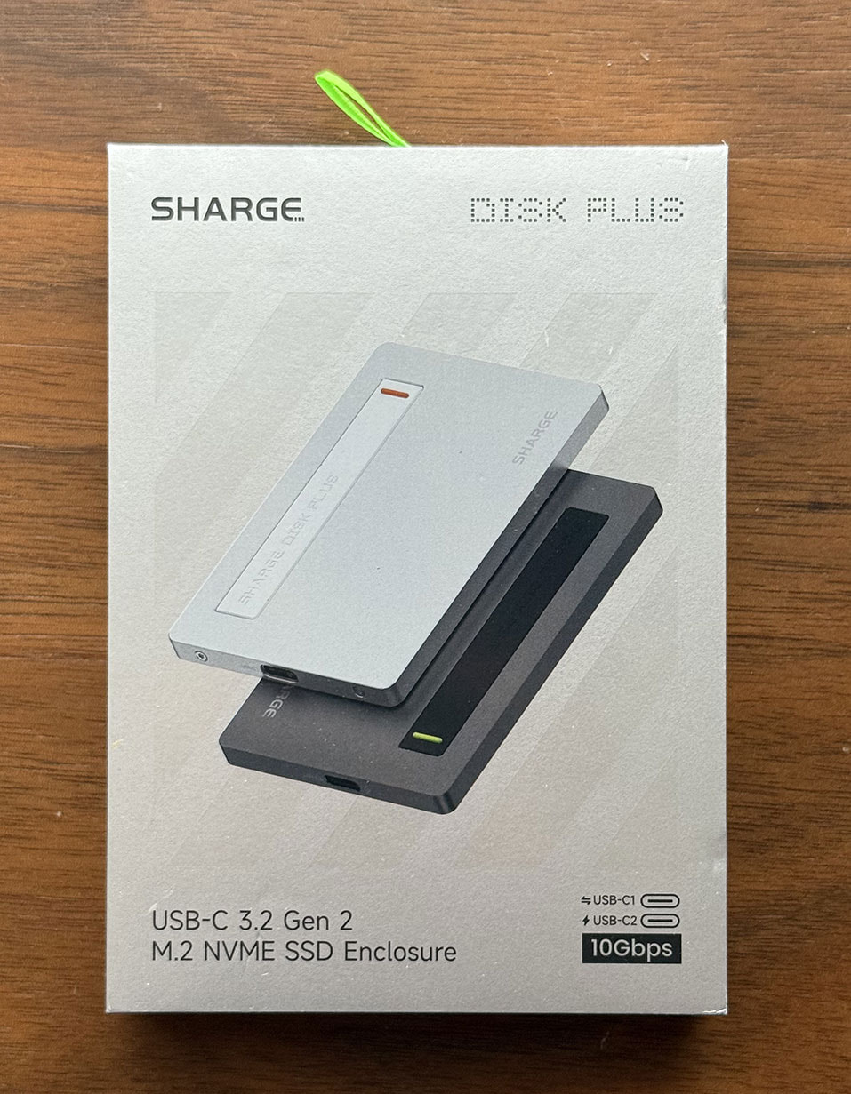 SHARGE Disk Plus NVMe SSD エンクロージャーレビュー - talkabout