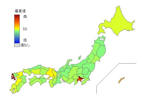 都道府県別キリスト教信者数 - とどラン