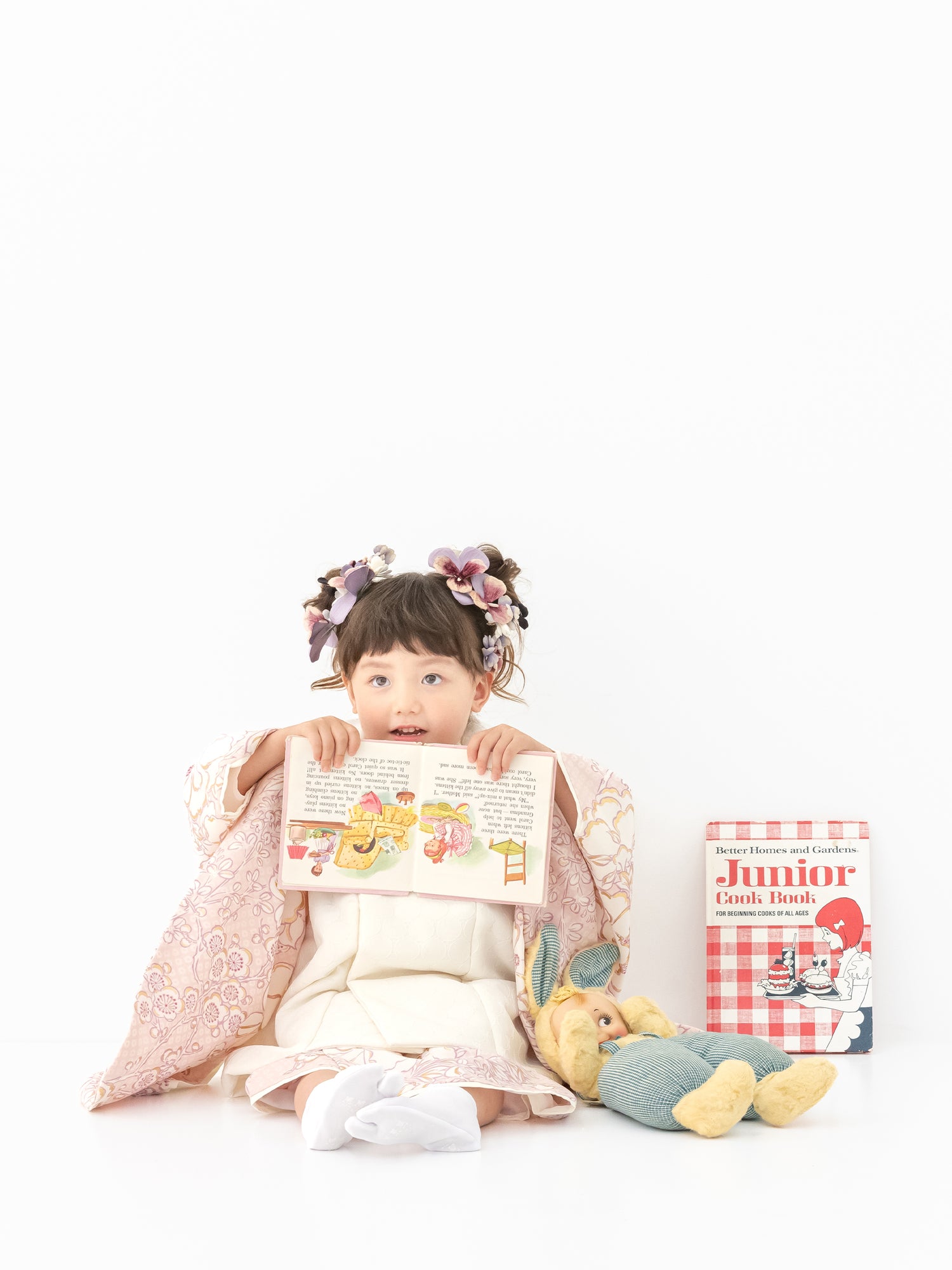 S0311 疋田に華づくし/ピンク | 七五三着物レンタル | tententen