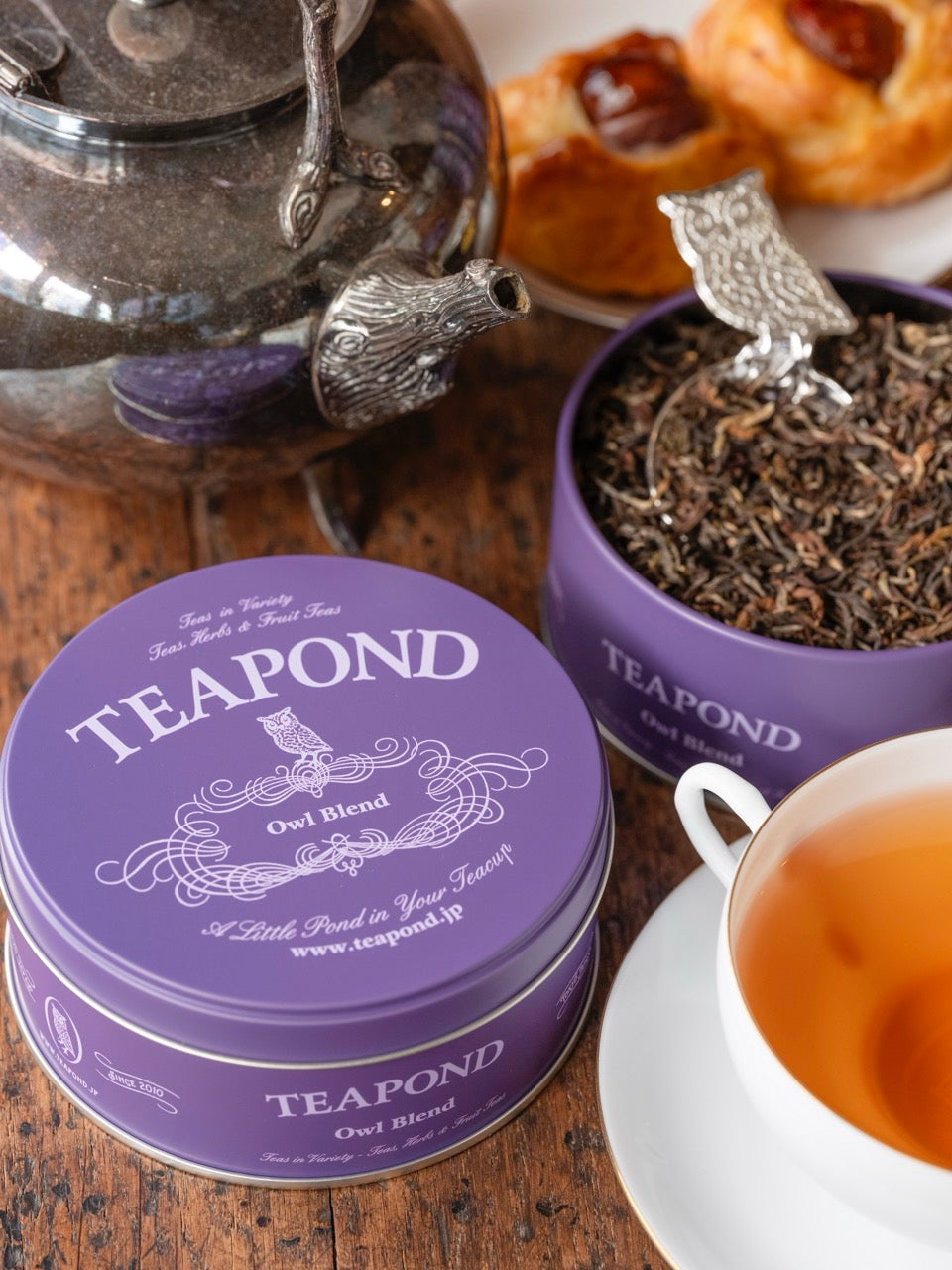 アウルブレンド 15周年記念パープル缶入り｜紅茶専門店TEAPOND ティー