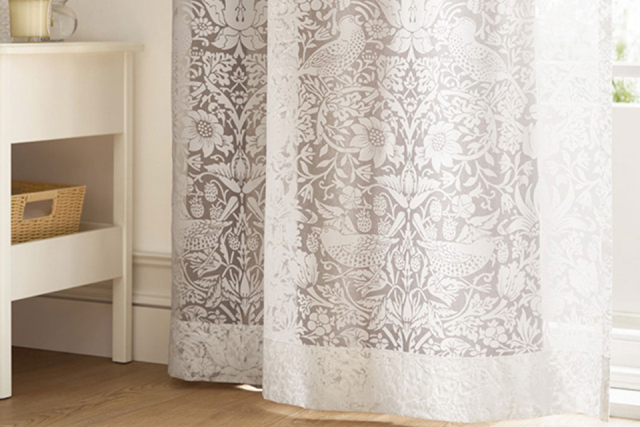 オーダーレース ウィリアムモリス いちご泥棒 シアー LS63018 防炎