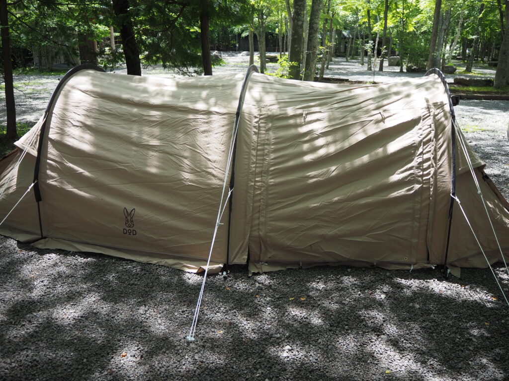 前室が広いソロ用テントならDODカマボコテントソロTC一択！ - tetsu cam