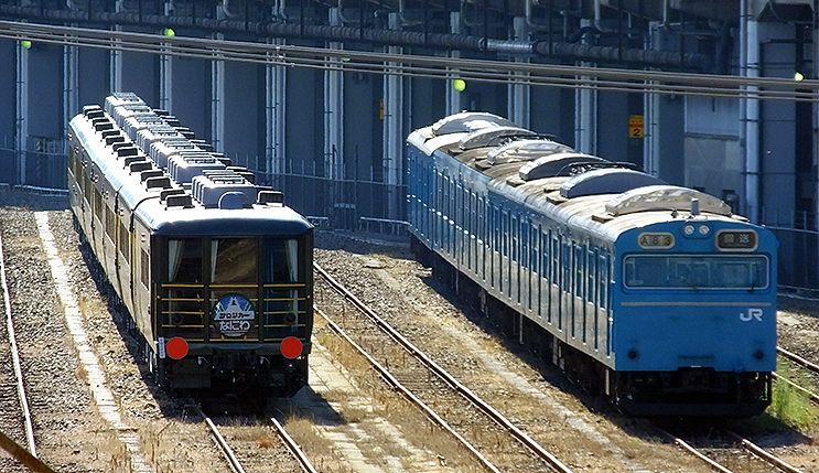 宮原操車場で沈黙貫く水色103系 | 旅とおでかけ 鉄道チャンネル