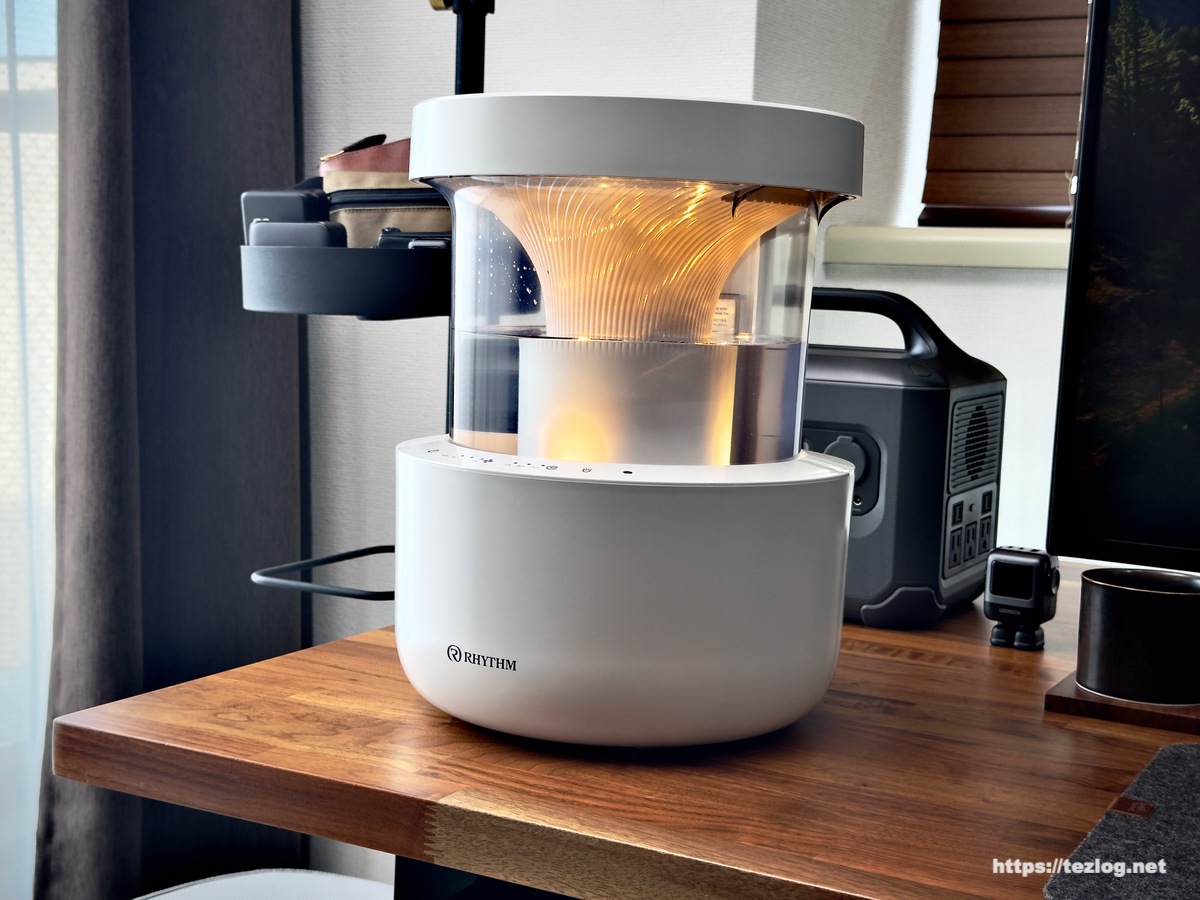 リズム プールレス超音波式加湿器 MIST 300 レビュー。お手入れ簡単