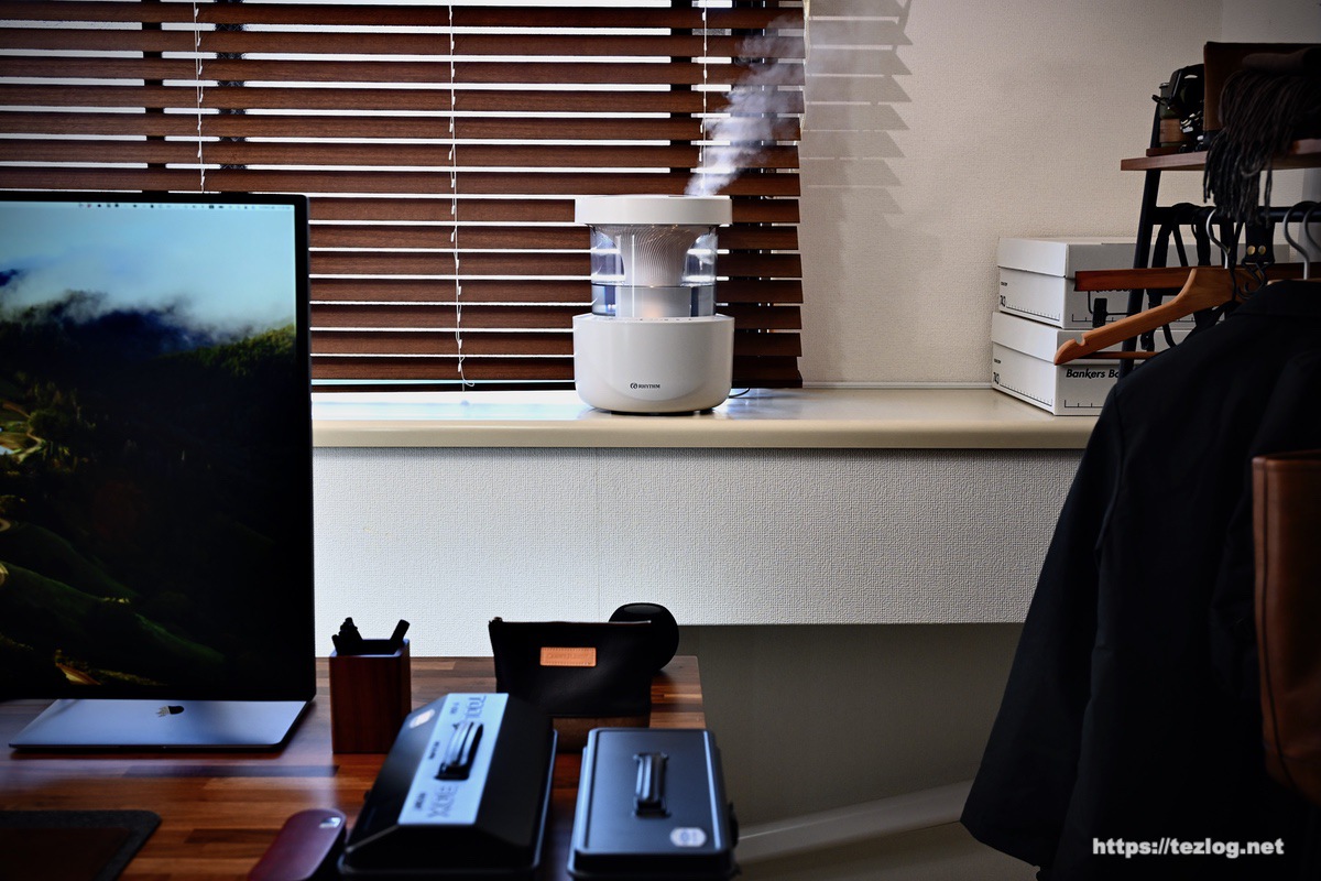 リズム プールレス超音波式加湿器 MIST 300 レビュー。お手入れ簡単