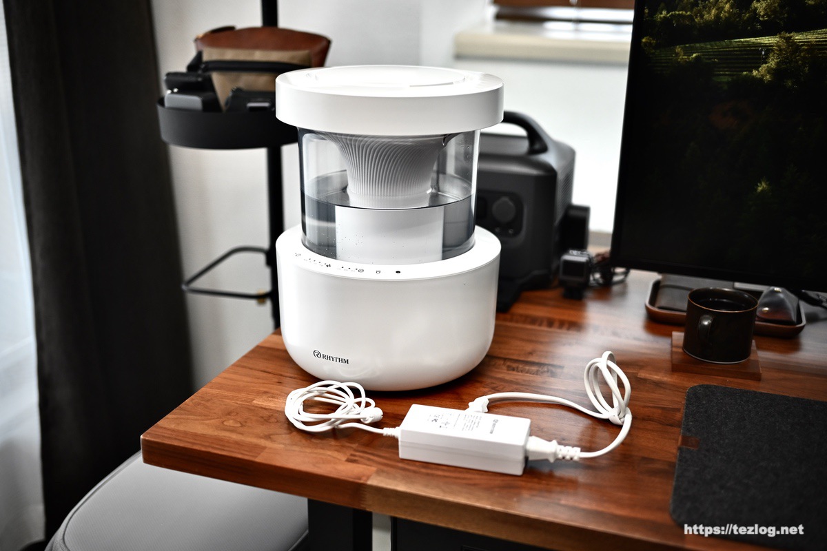 リズム プールレス超音波式加湿器 MIST 300 レビュー。お手入れ簡単