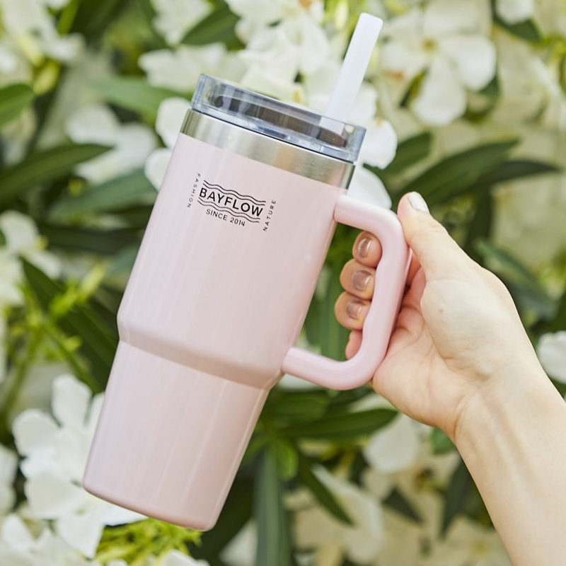 BAYFLOW ストロー付き真空断熱タンブラーBOOK PINK│宝島社の通販 宝島