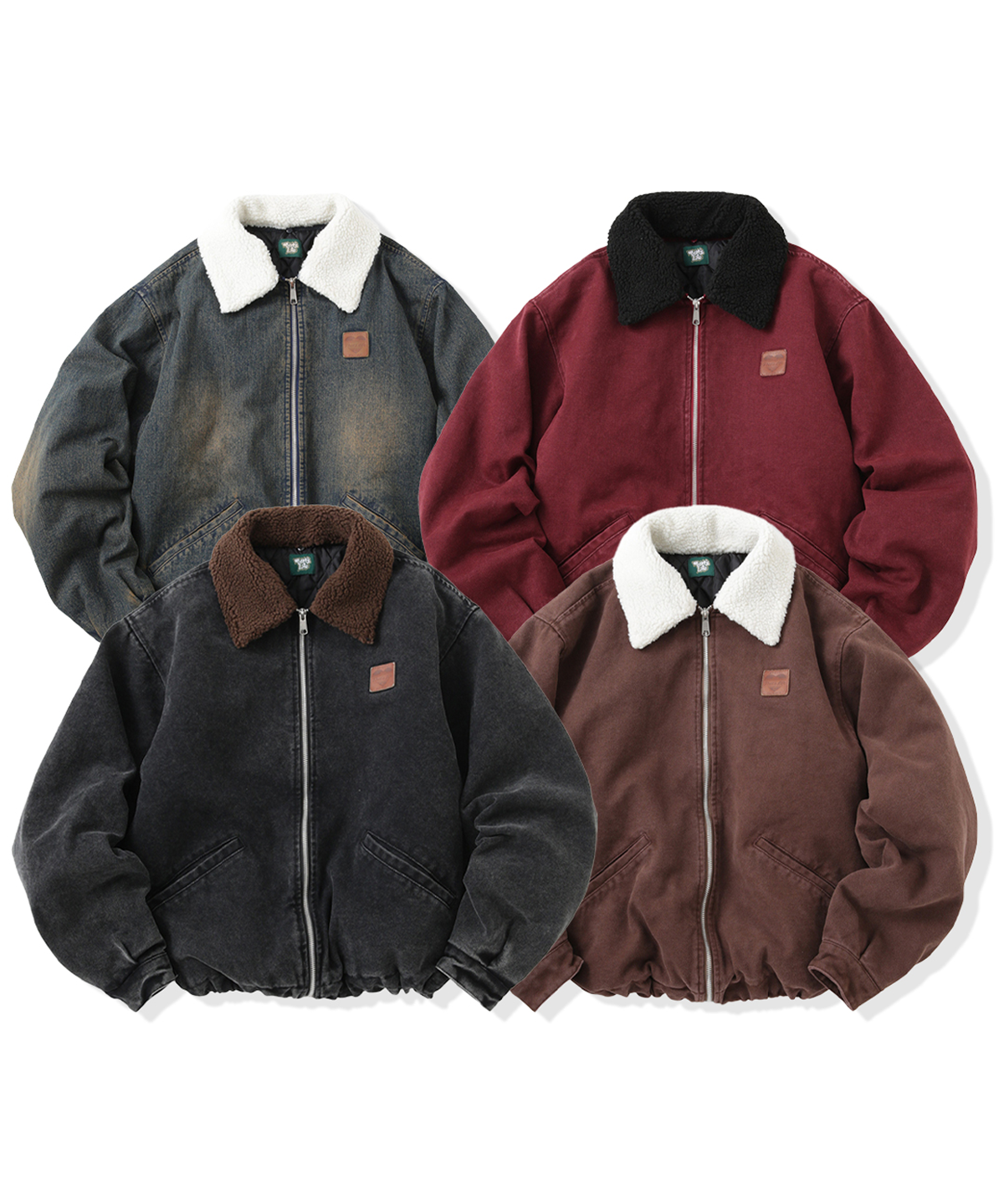 Vintage styles Heart logo Duck Boa Jacket – That's life online store