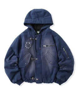 Vintage styles Star logo Duck Hooded Fireman Jacket – That's life