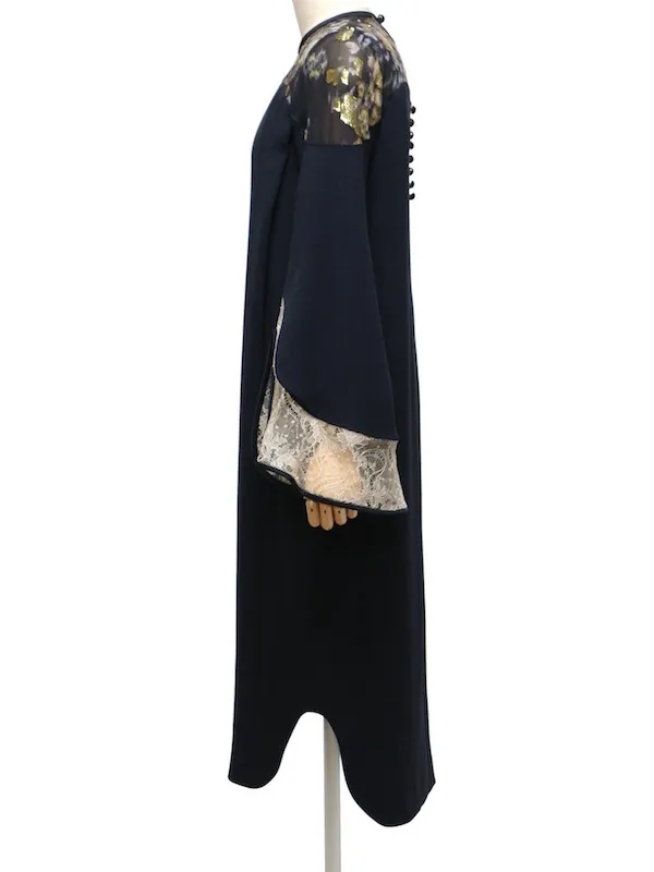 Mame Kurogouchi（マメ クロゴウチ） シルクラメプリントIラインドレス