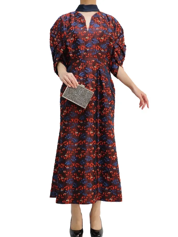 Mame Kurogouchi（マメ クロゴウチ） フローラルカットジャガード