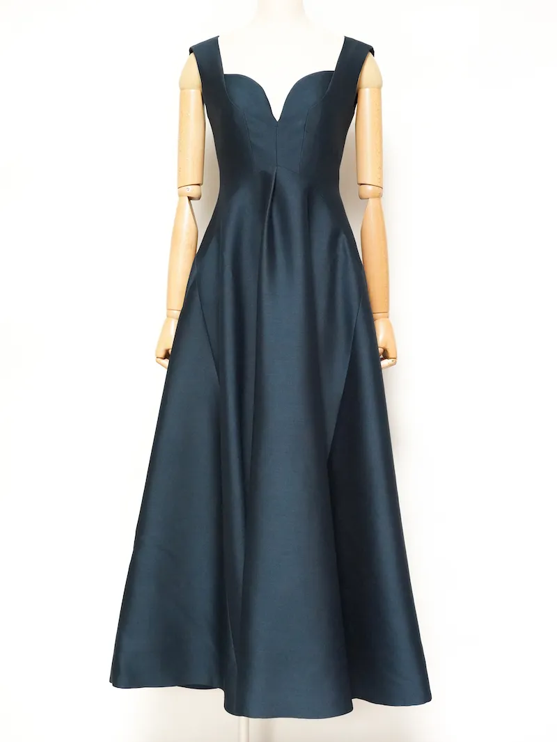 HARUNOBUMURATA（ハルノブムラタ） シルクウールフレアドレスINES