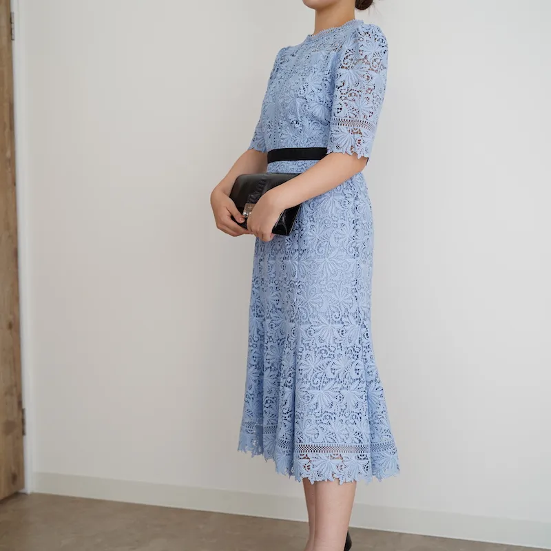 CELFORD（セルフォード） レースワンピース（ブルー/サイズ36