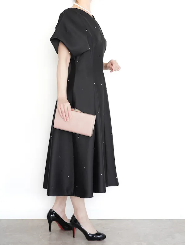 CELFORD（セルフォード） パールドットドレス（ブラック/サイズ38