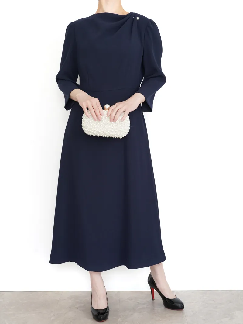 CELFORD（セルフォード） アシンメトリータックドレープドレス