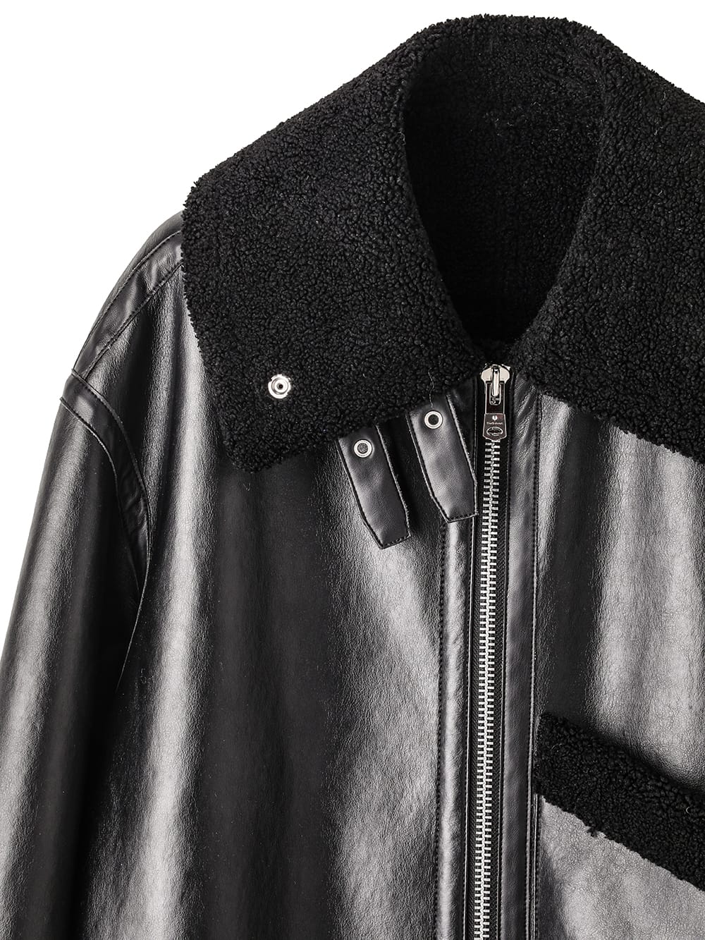 sj.0032AW25-black x black フォームートンフライトジャケット The