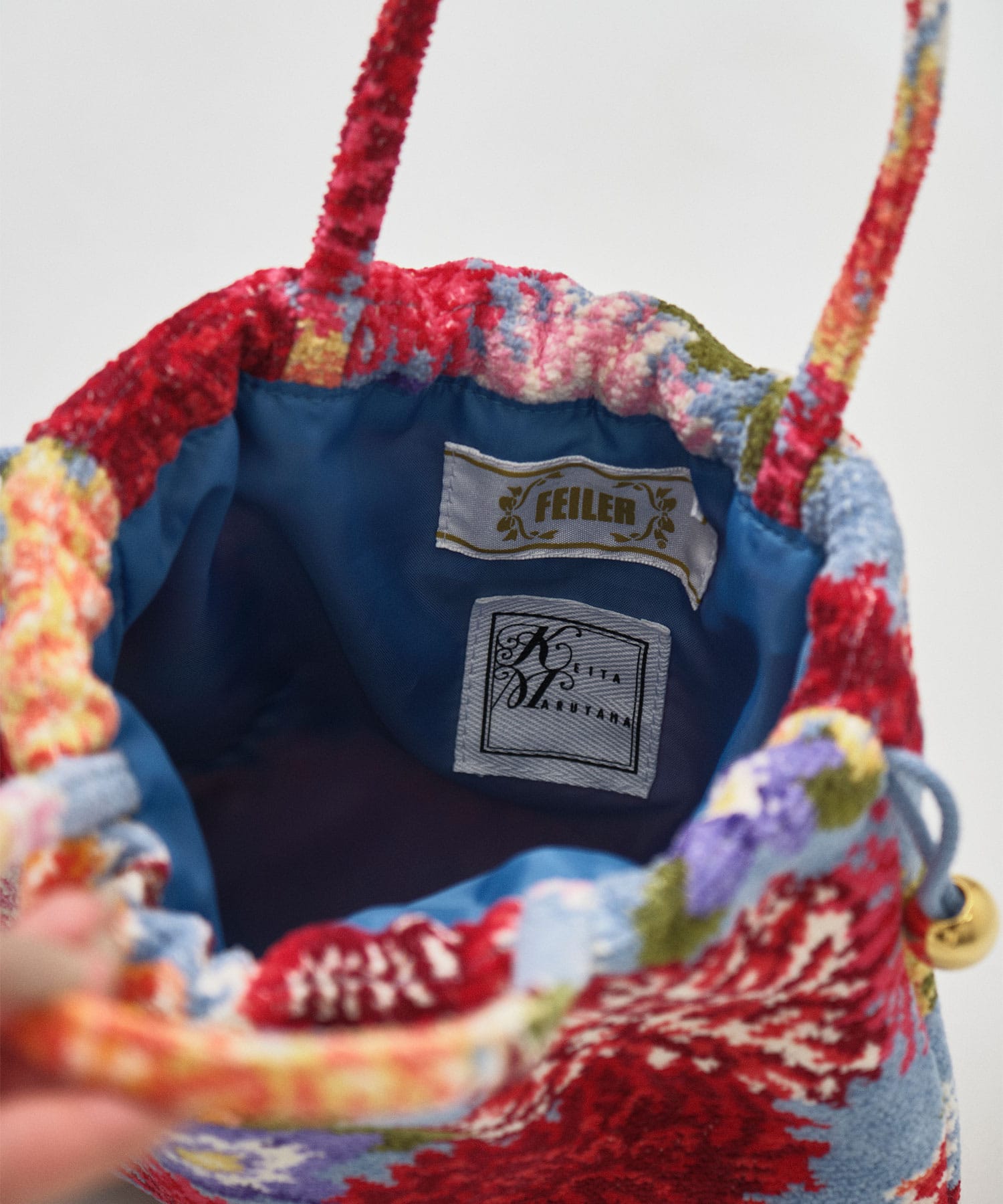 FEILER×KEITAMARUYAMA DAHLIA Drawstring Bag｜FEILER（フェイラー