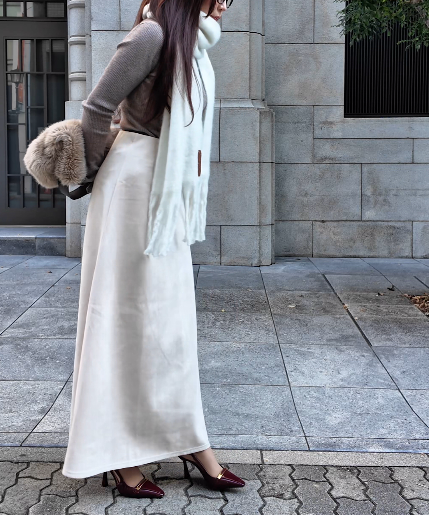 シグネチャーフリンジ大判ストール | THEODORIC.dy公式通販 | セオ