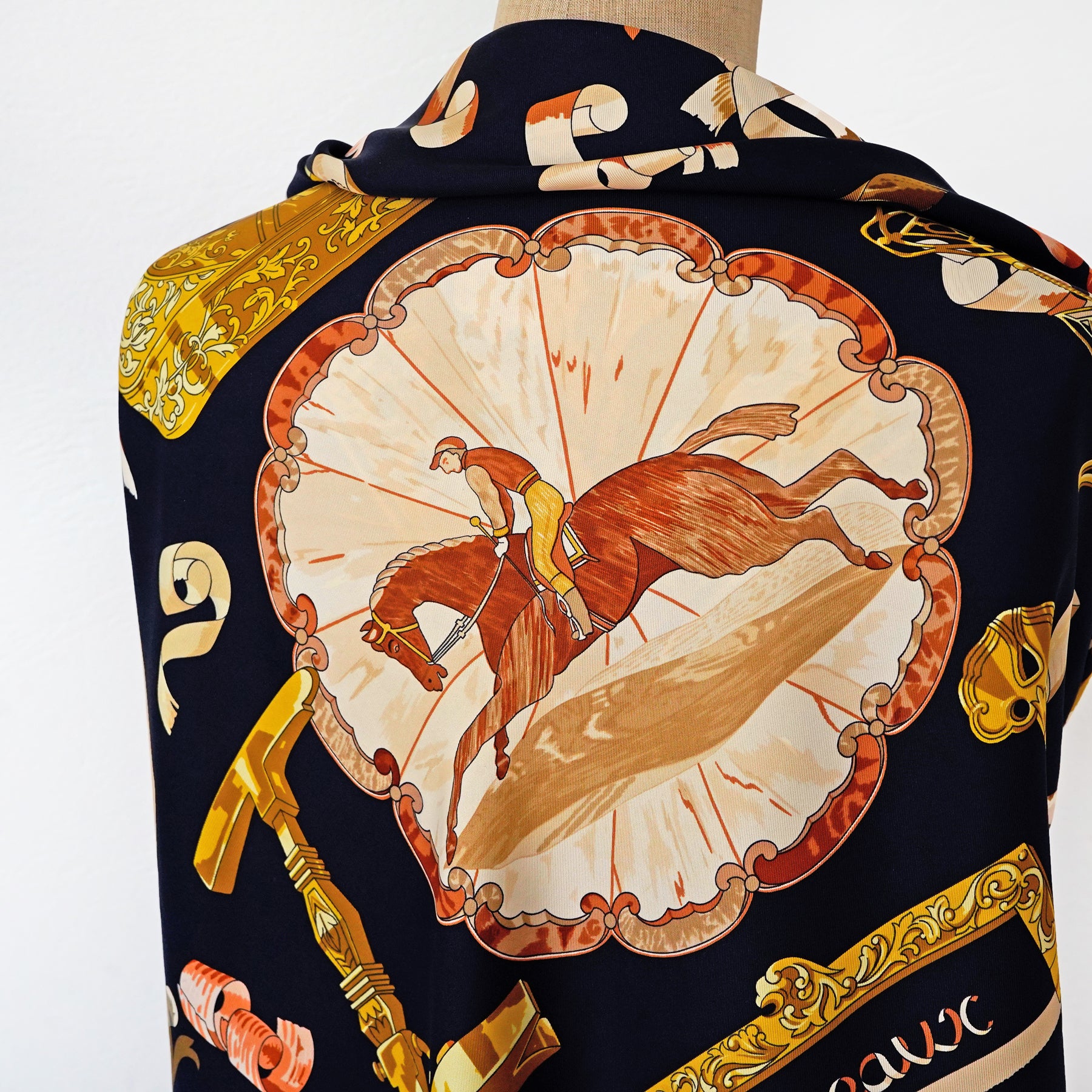 C.1998 HERMES Silk Scarf / エルメス・シルクスカーフ(Copeaux
