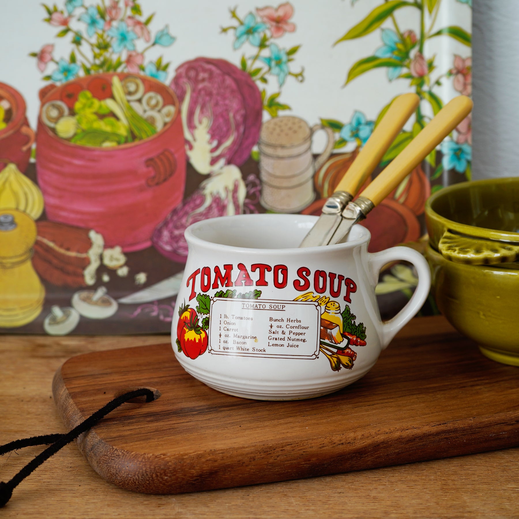 Vintage Tomato Soup Recipes Mug / イギリス・トマトスープレシピマグ