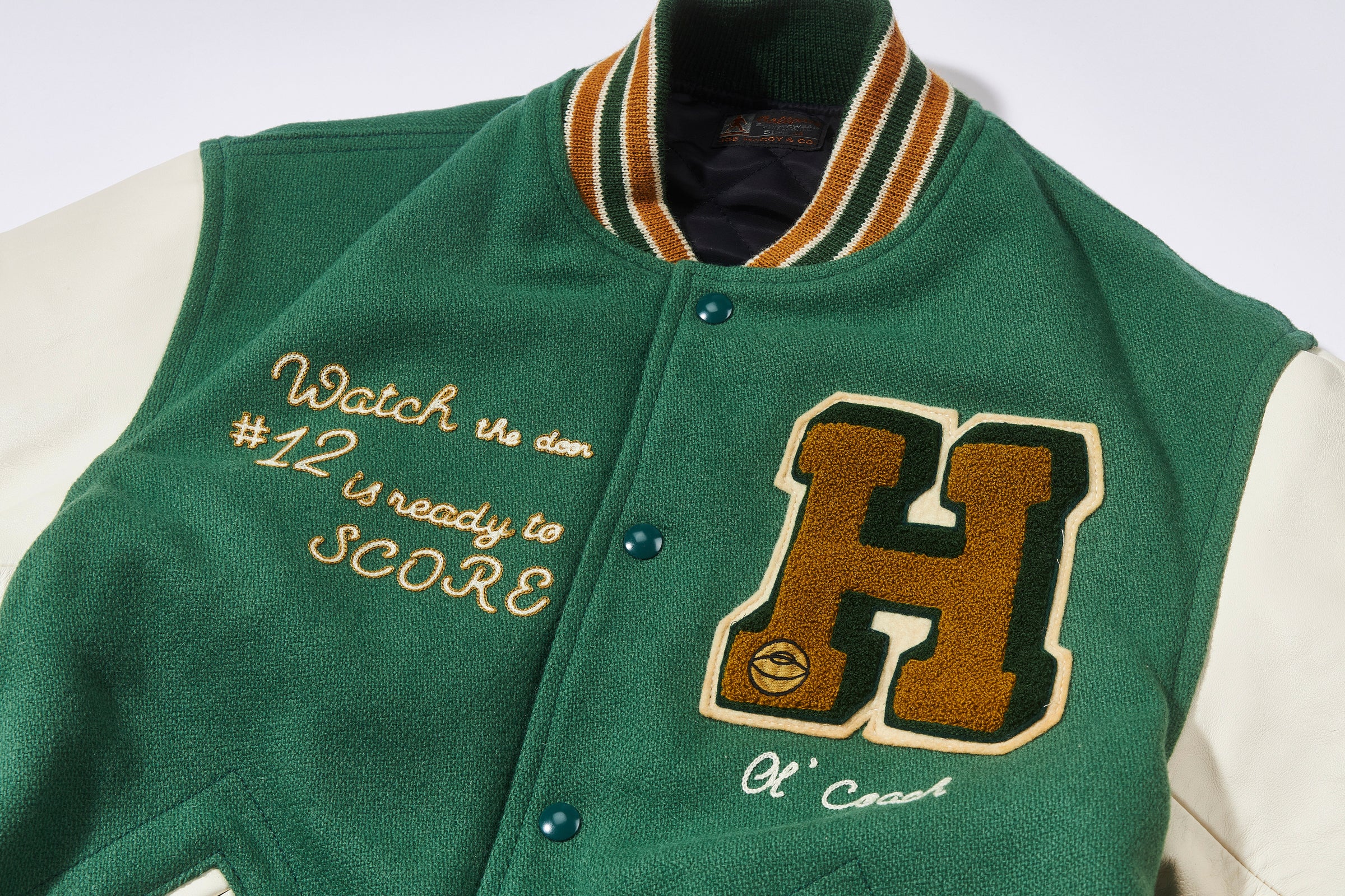 WOOL VARSITY JACKET / SHAMROCKS – The Real McCoy's