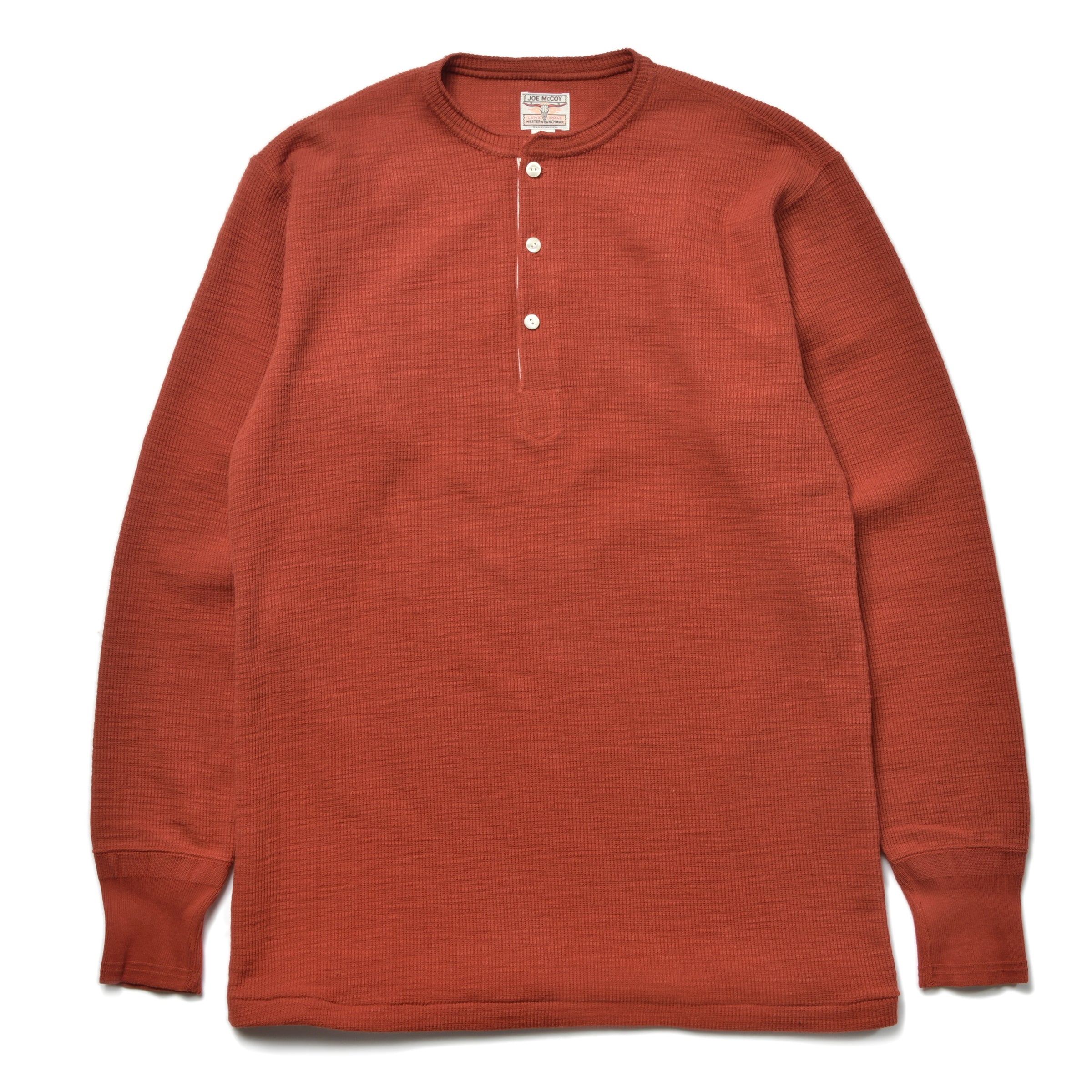 WESTERN CARDIGAN STITCH HENLEY SHIRT – The Real McCoy's