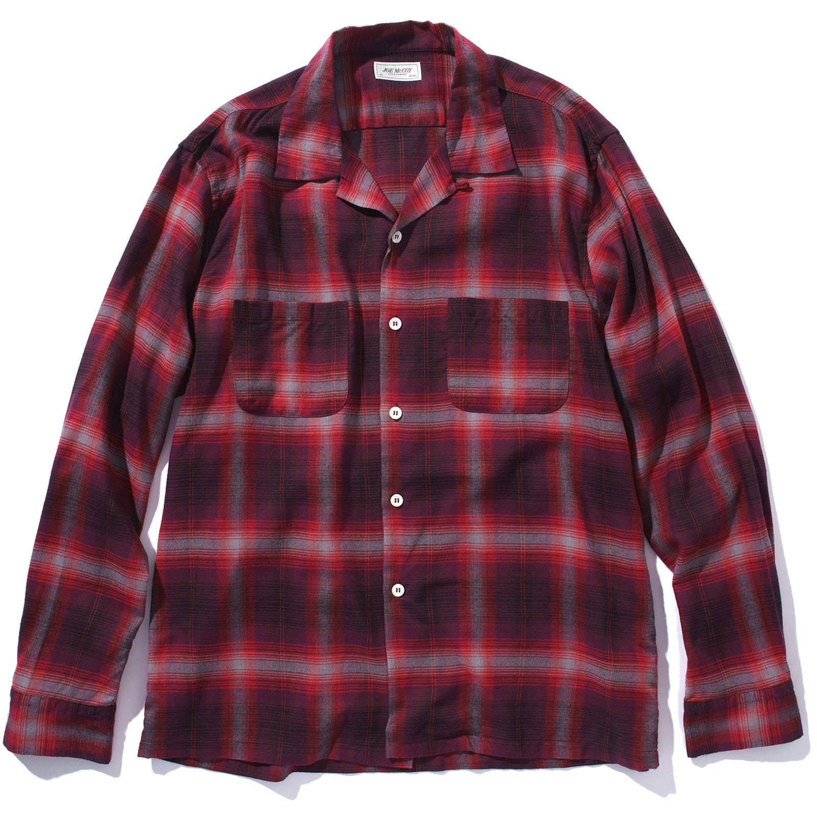 SHADOW CHECK RAYON SHIRT – The Real McCoy's