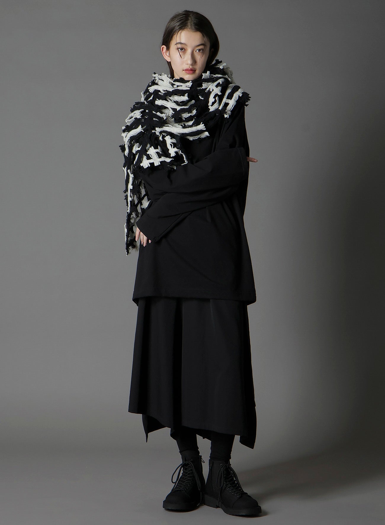 WOOL DOBBY SCARF – THE SHOP YOHJI YAMAMOTO
