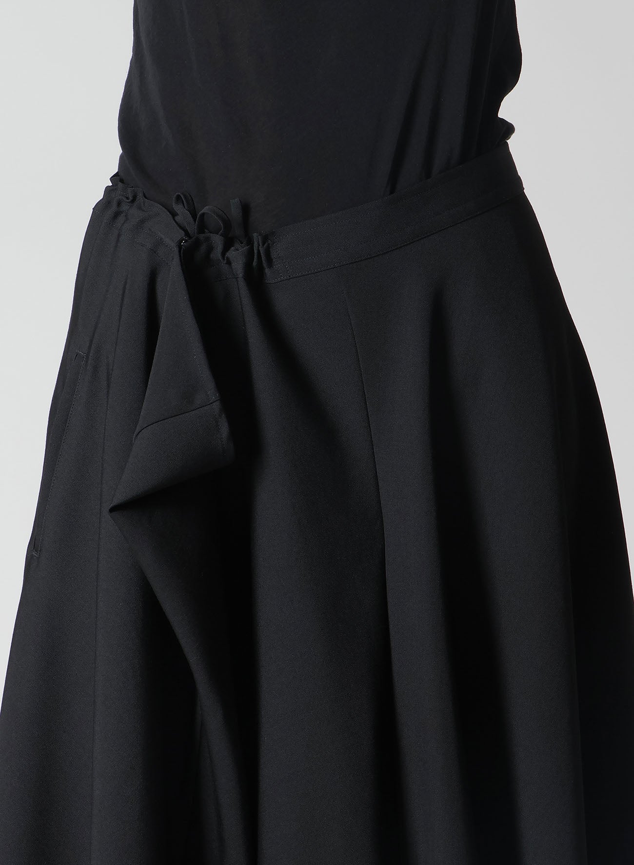 GABARDINE R GATHERED SKIRT – THE SHOP YOHJI YAMAMOTO
