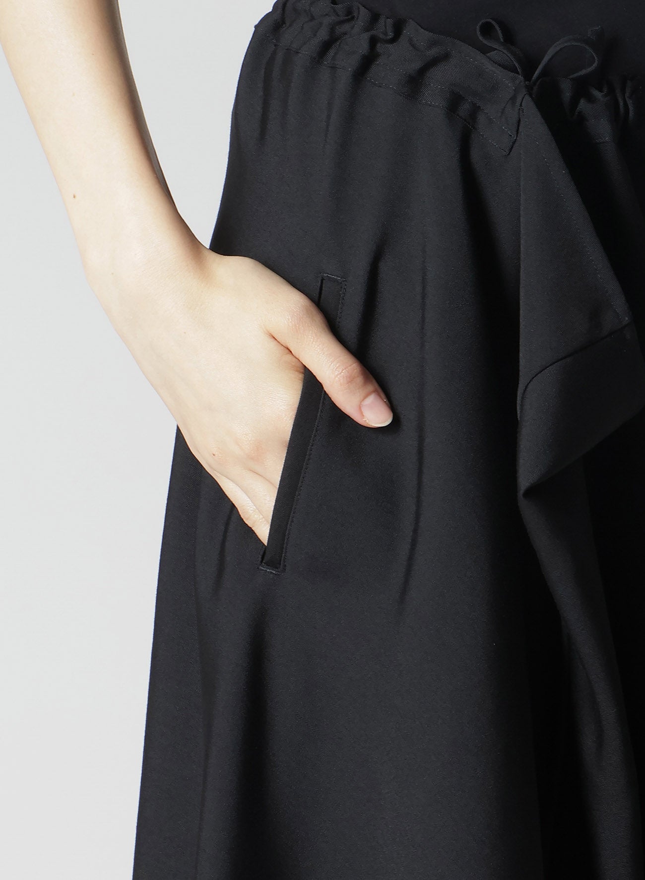 GABARDINE R GATHERED SKIRT – THE SHOP YOHJI YAMAMOTO