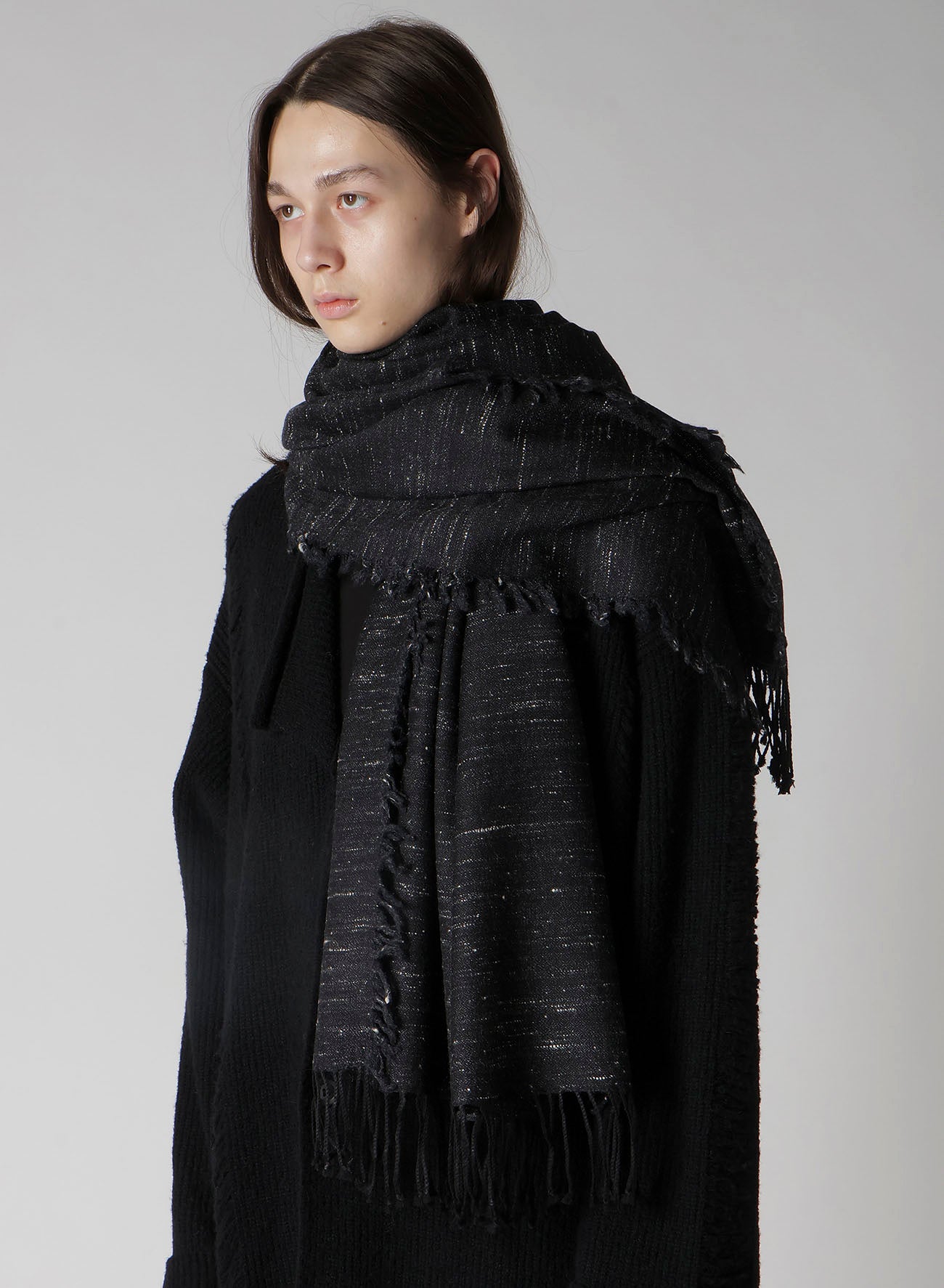 W/DIAMOND JQ YAK WOOL SCARF – THE SHOP YOHJI YAMAMOTO