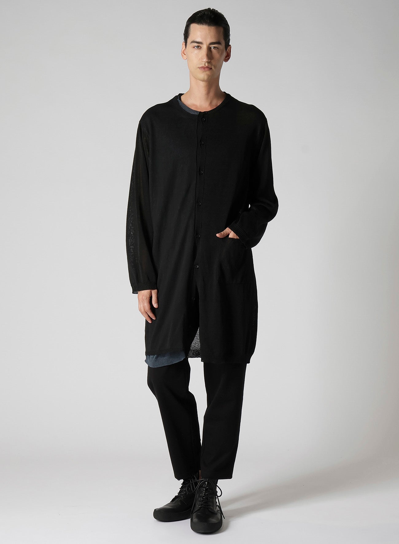 14-GAUGE LAYERED CARDIGAN – THE SHOP YOHJI YAMAMOTO