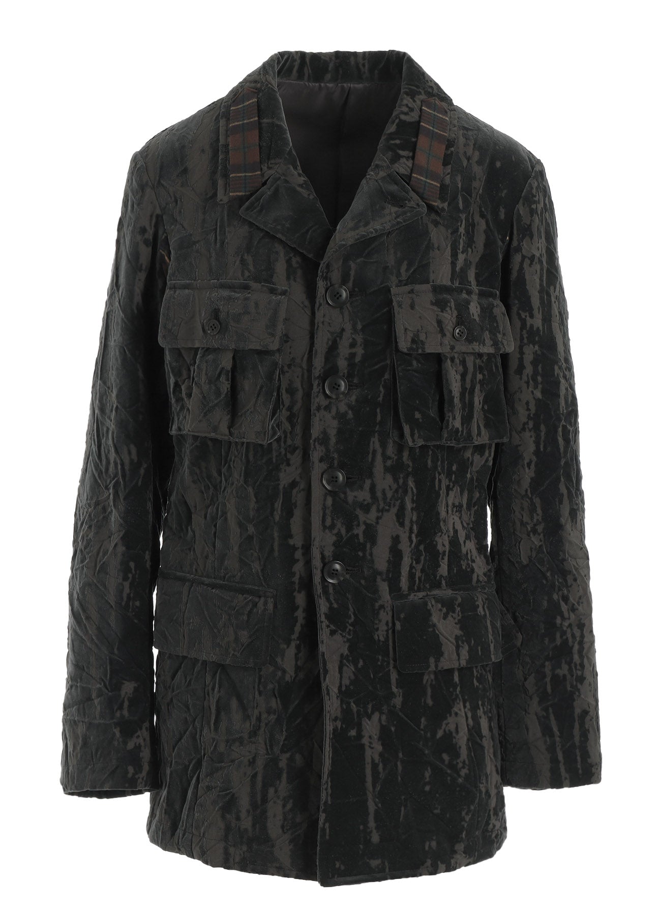 GRUNGE VELVET ARMY JACKET – THE SHOP YOHJI YAMAMOTO