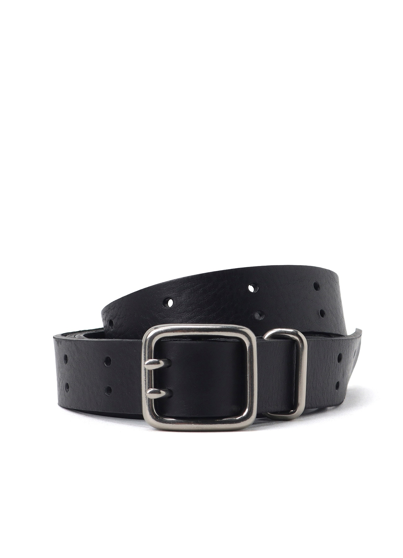 ITALIAN LEATHER SIZE-FREE BELT(FREE SIZE Silver): Ground Y｜THE
