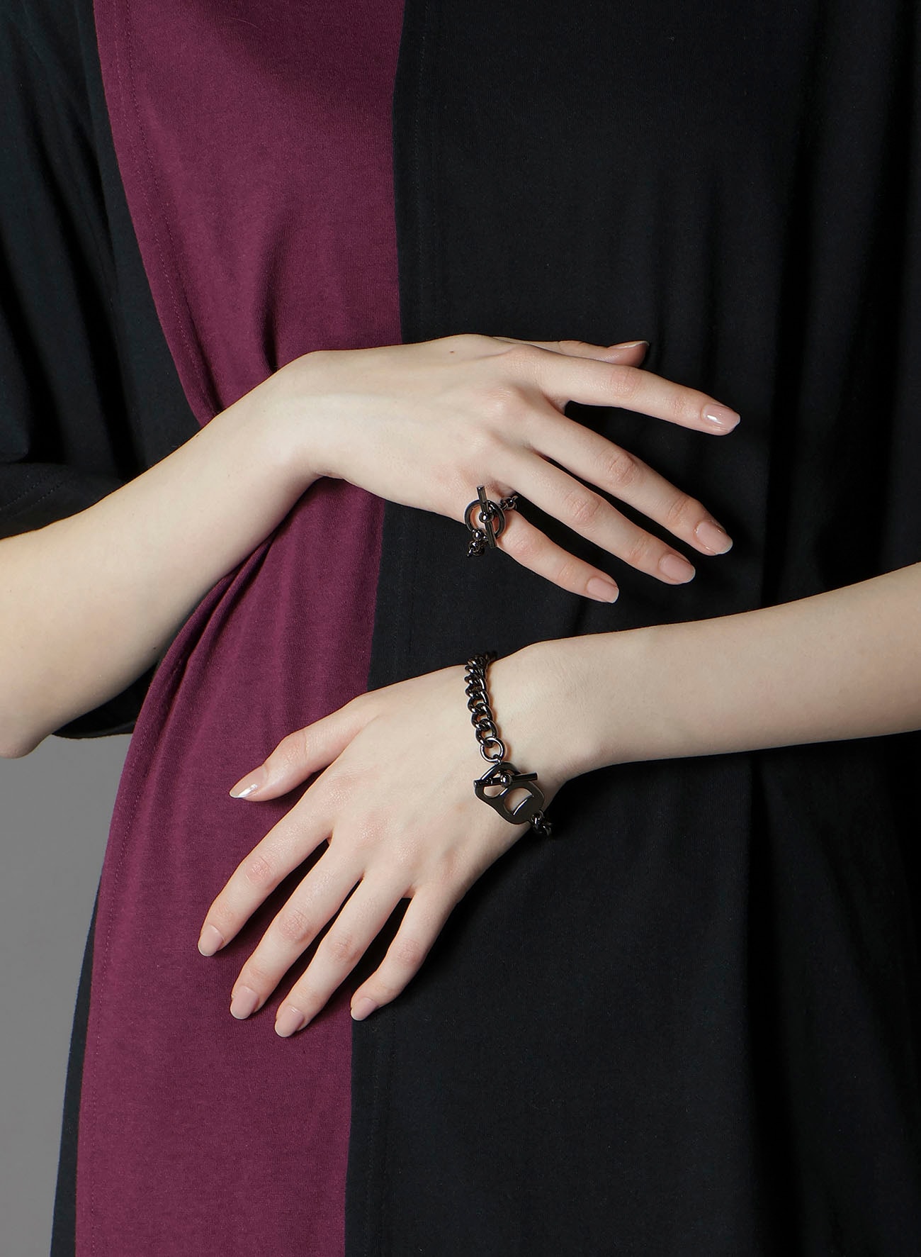 BRASS PULL TAB BRACELET(XS BLACK): Soldes｜THE SHOP YOHJI YAMAMOTO