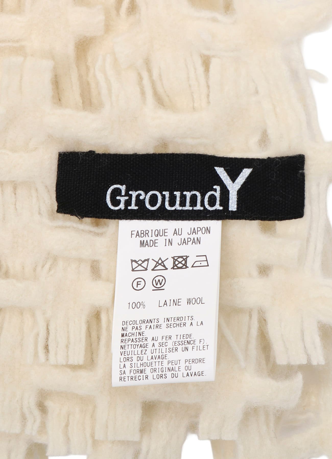 WOOL DOBBY SCARF(FREE SIZE Off White): Soldes｜THE SHOP YOHJI YAMAMOTO