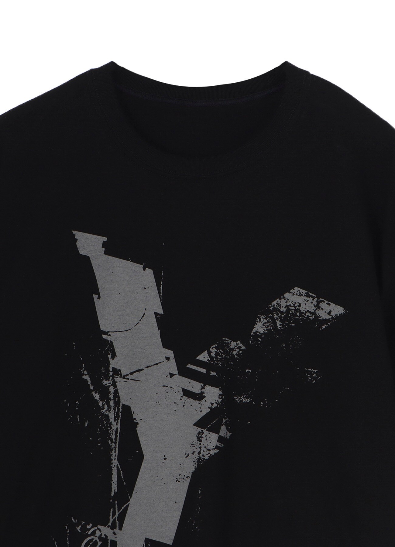 COTTON JERSEY LOGO GRAPHIC T-SHIRT(FREE SIZE BLACK): Soldes｜THE