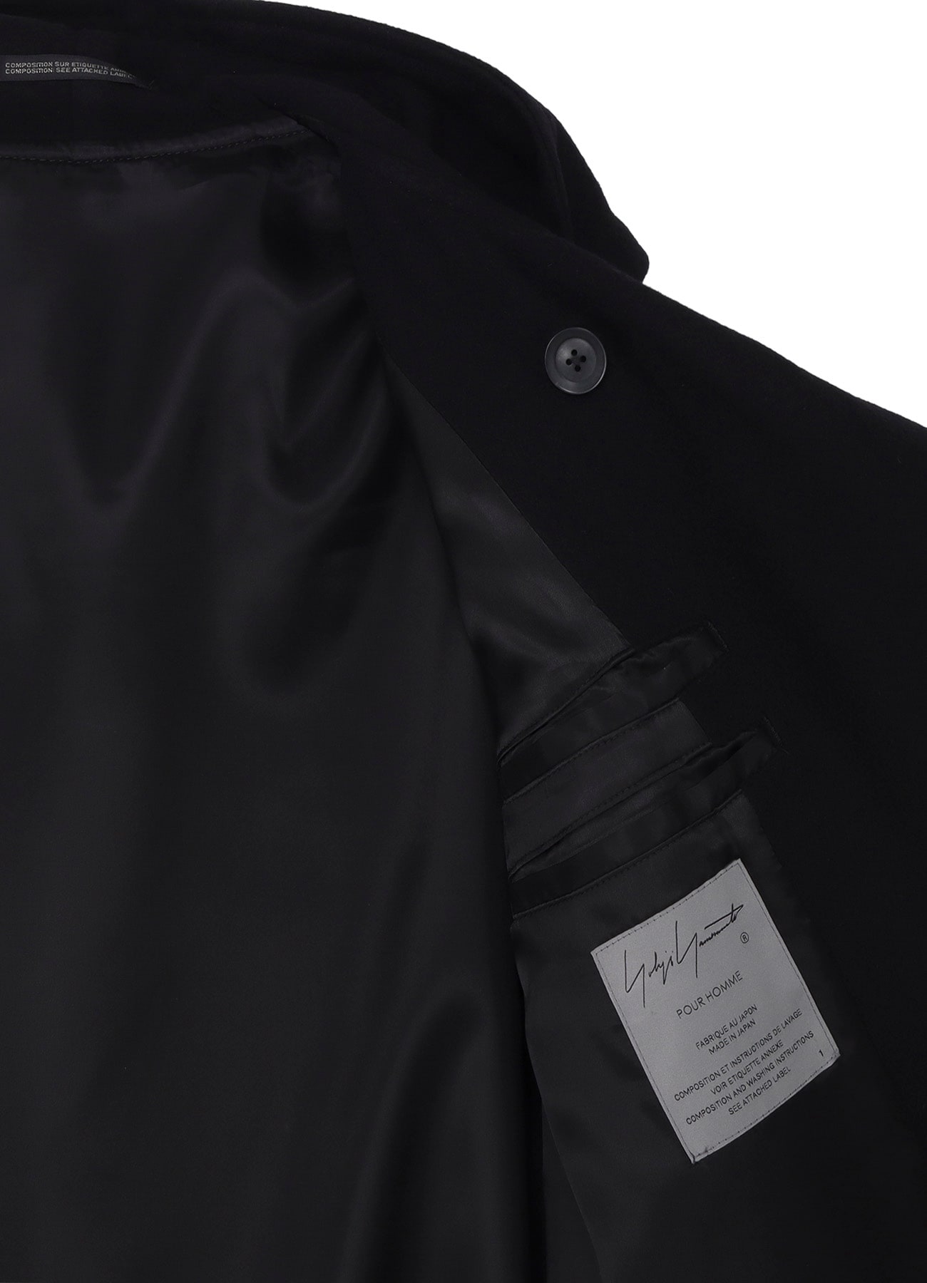 AIRY MOSSER HOODED COAT(XS Black): Yohji Yamamoto POUR HOMME｜THE