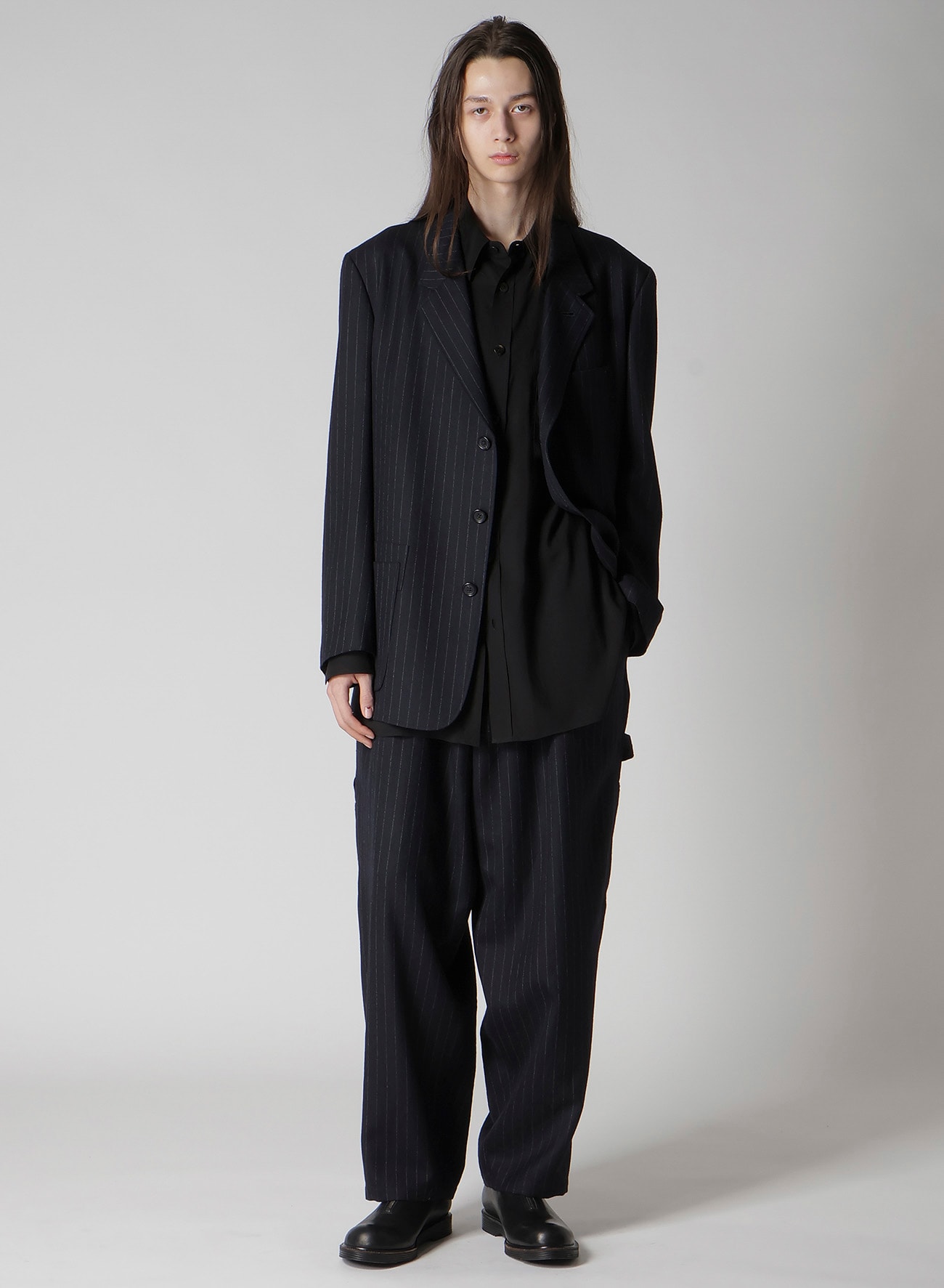 CELLULOSE LAWN DOUBLE-POCKET SHIRT(S Black): Soldes｜THE SHOP