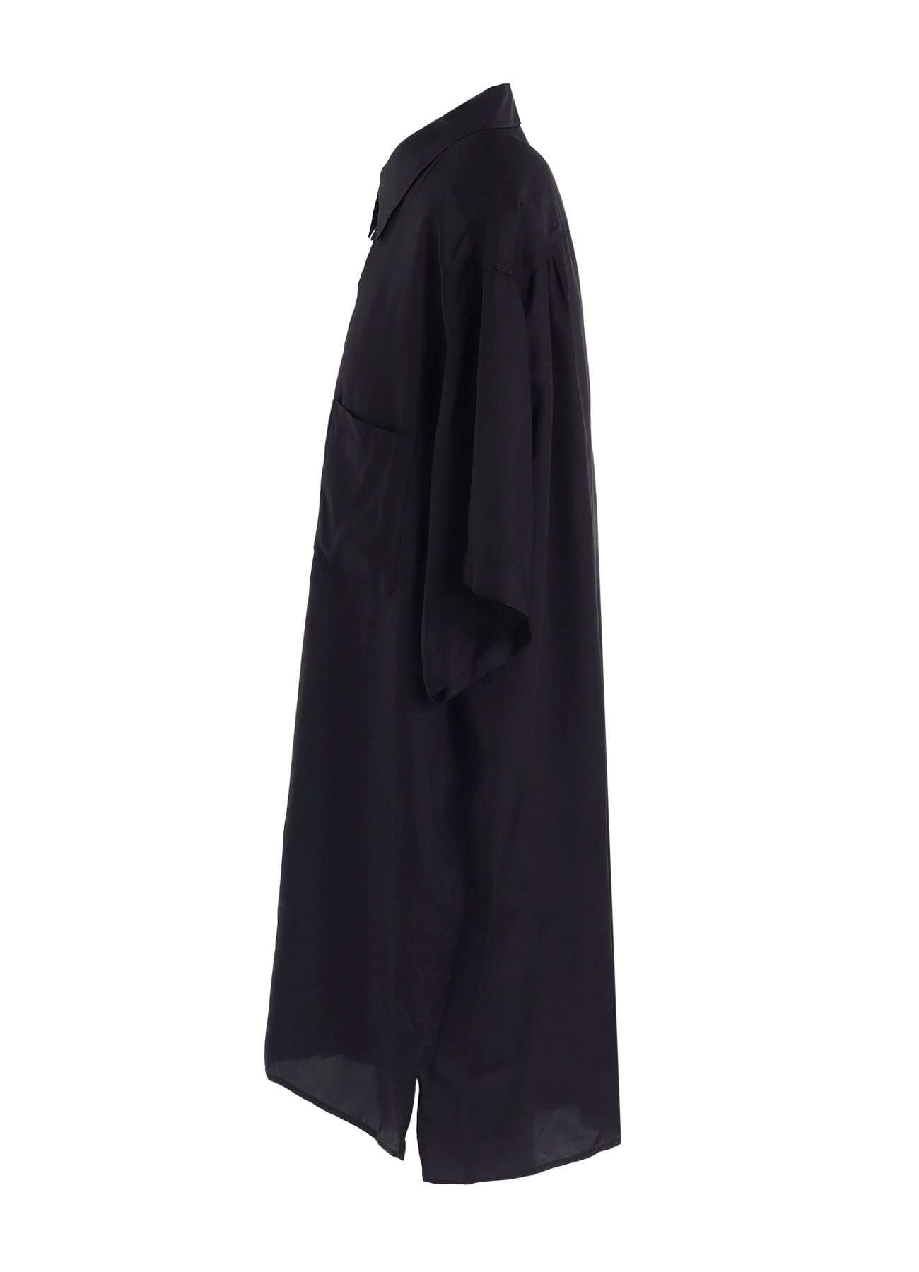 P・CUPRO SHORT SLV MANY BUTTONS SHIRT(S Black): power of the WHITE