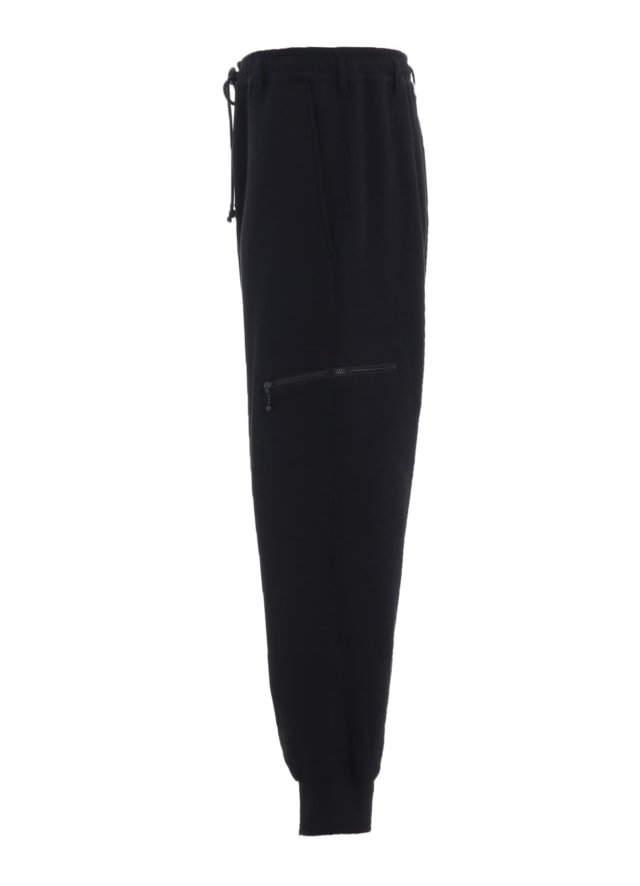 FRENCH TERRY RIBBED HEM SAROUEL PANTS(M Black): S'YTE｜THE SHOP
