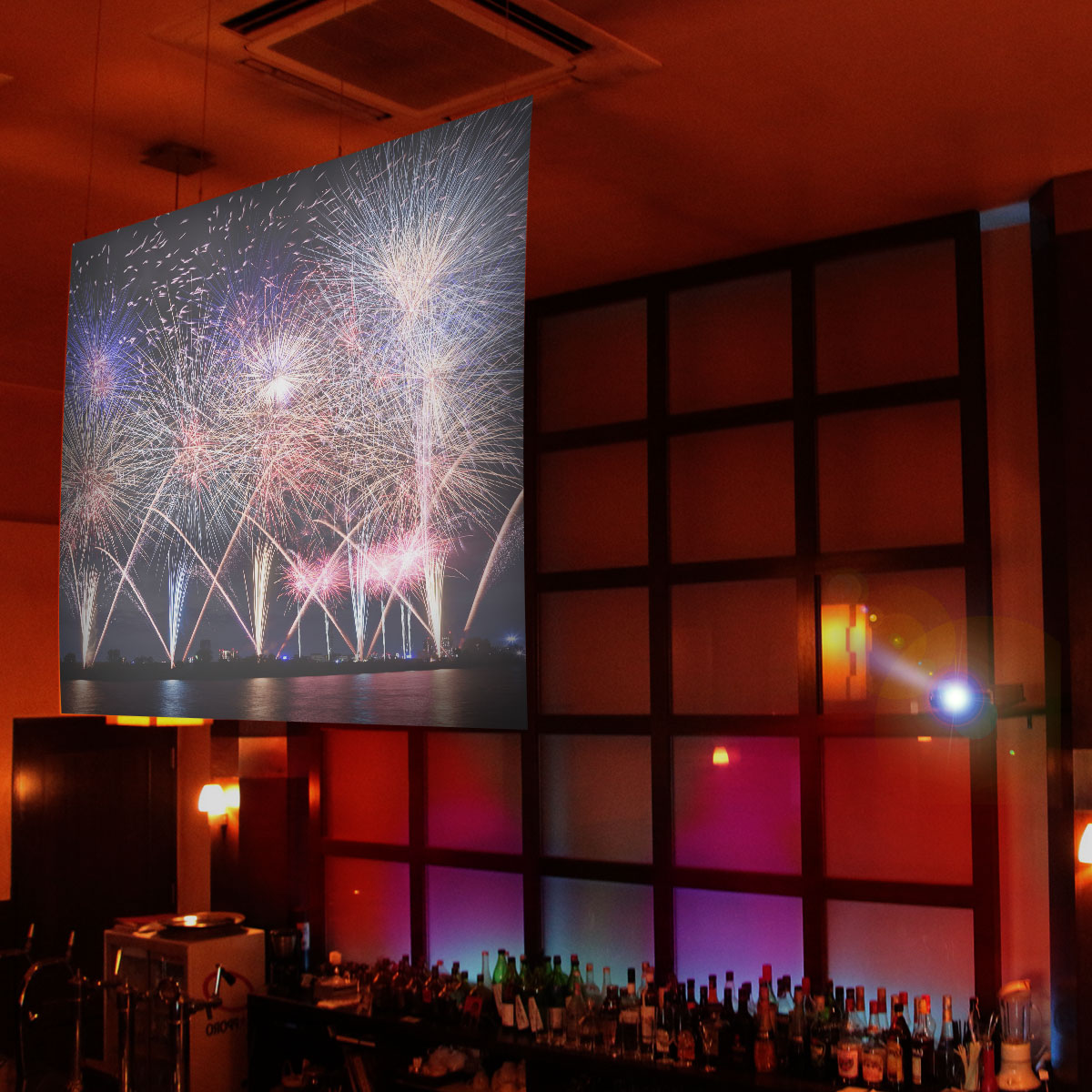 リア透過フィルム ワイド 110インチ 乳白色タイプ|WF-2435-1370